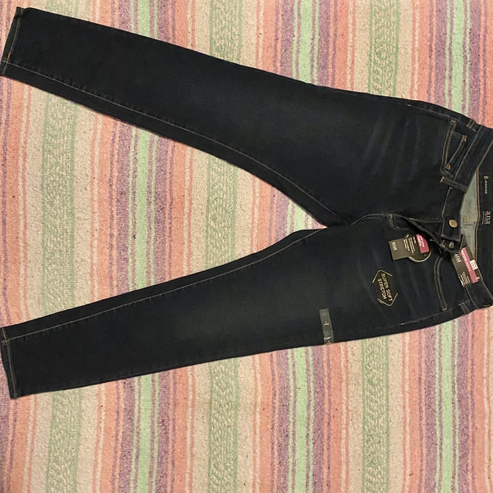 Dark Washed Denim Jeans